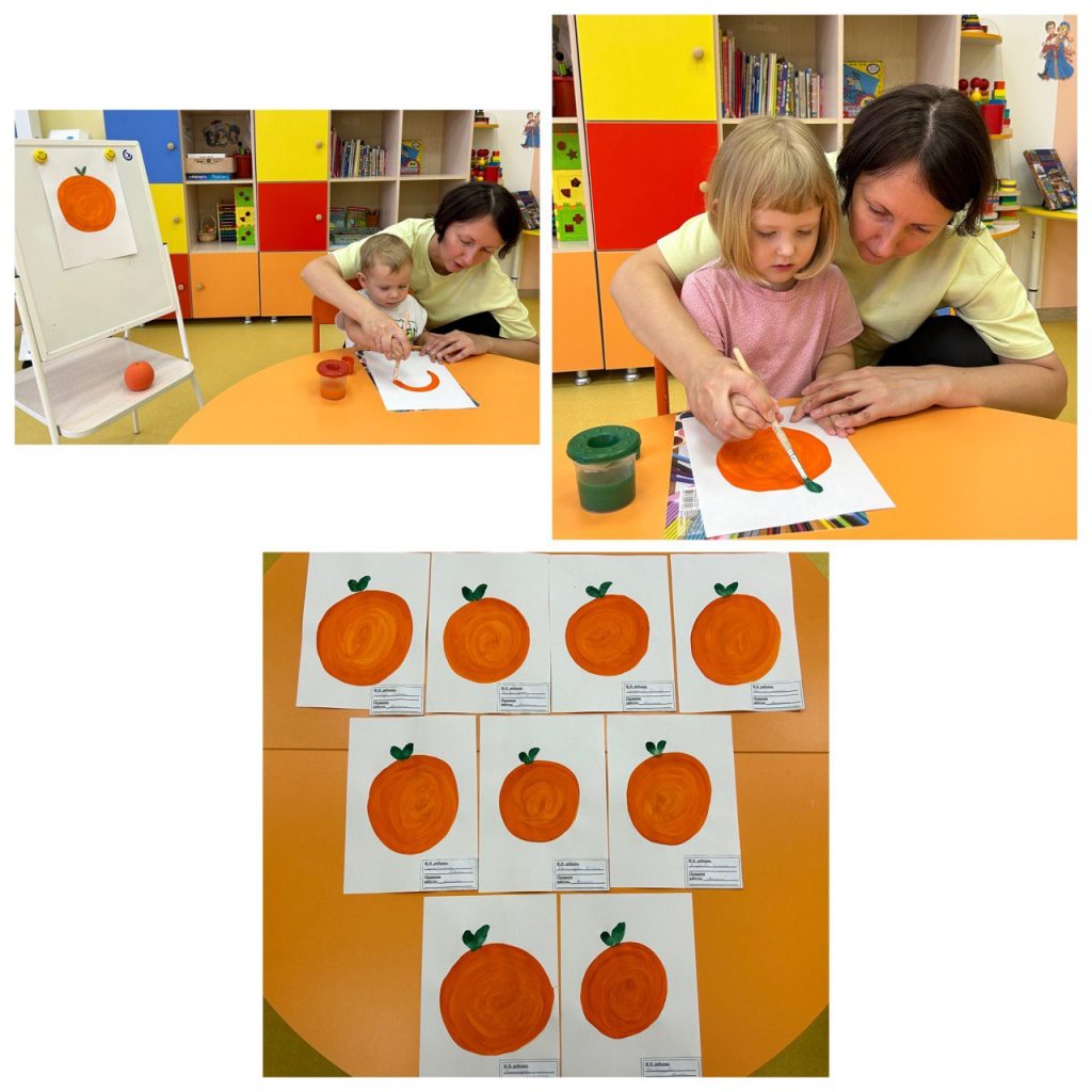 Детский сад, дети, рисование