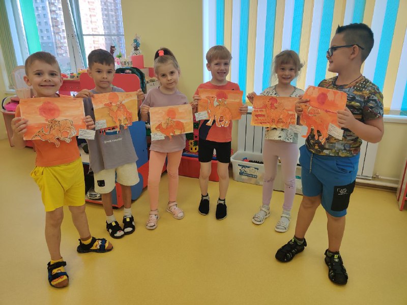 Детский сад, дети, рисование